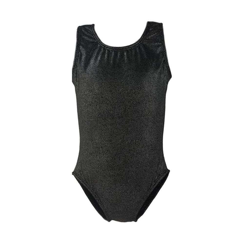 Dancina Black Shimmer Gymnastics Tank Top Leotard Dancewear Girls 12/14